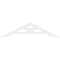 Ekena Millwork Pitch Brontes Architectural Grade PVC Gable Pediment, 72"W x 18"H x 1"P (6/12) GPP072X018X100BRO - alternate 4